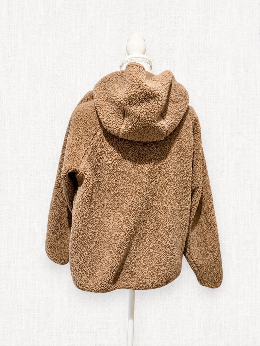 Sierra Designs Women’s Sherpa Fleece Hooded Jacket Tan M/M - Picture 3 of 5